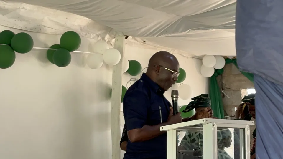 A speaker sharing the Word at Vision House